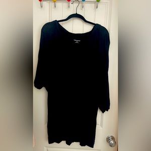 Lane Bryant black tee shirt.